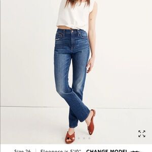 Madewell High rise slim boy jean
